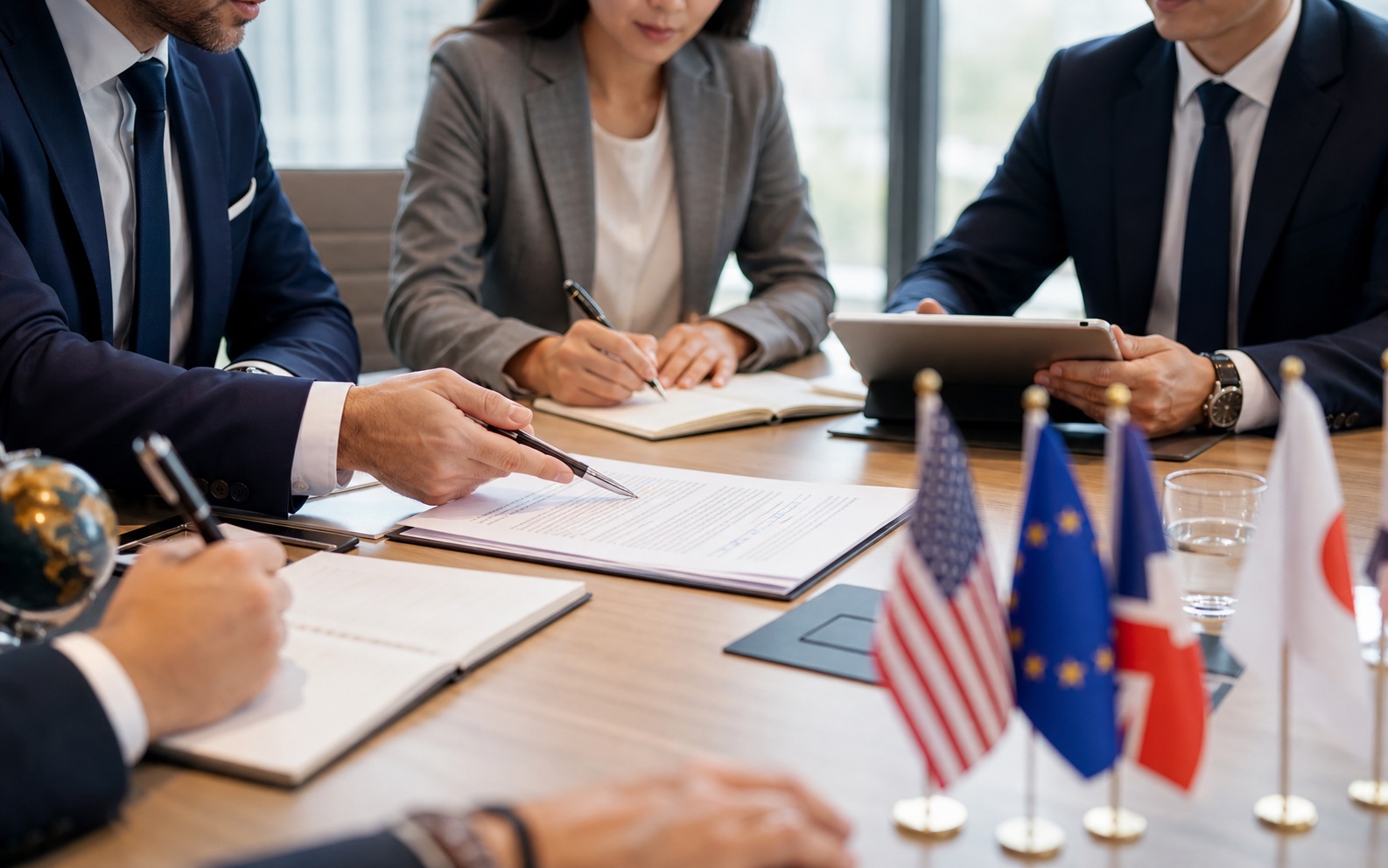 International business negotiations and agreement alignment